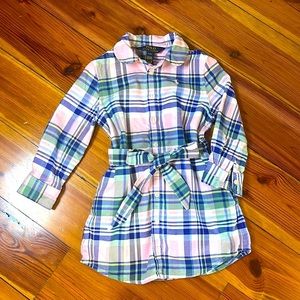 Like New- Polo by Ralph Lauren Plaid Shirtdress